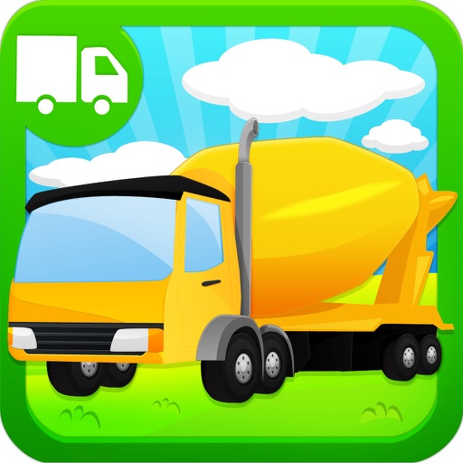 Trucks and Diggers Puzzles Games For Little Boys icon