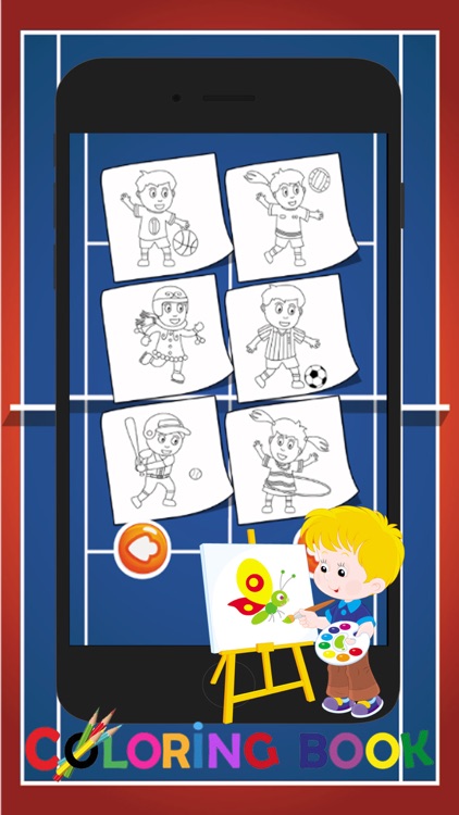 Sport Kids Coloring Pages : Coloring Learning Game