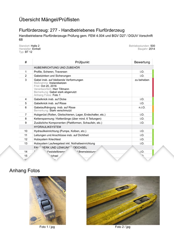 Gabelstapler und Flurförderzeuge - Prüfung ArbSchG screenshot-3