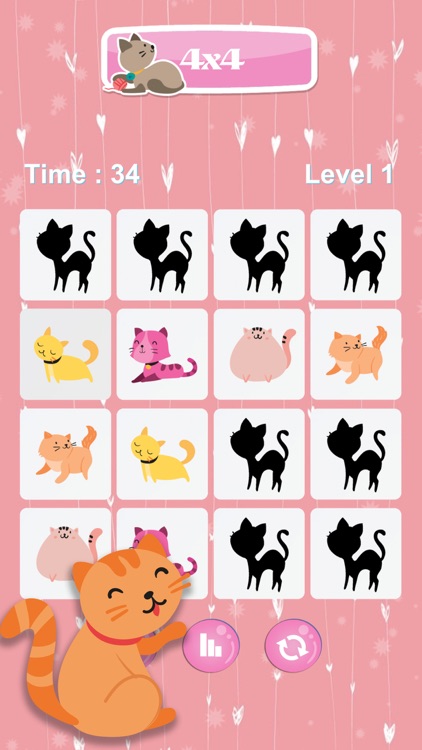 Cute Little Kitten Find Matching Game