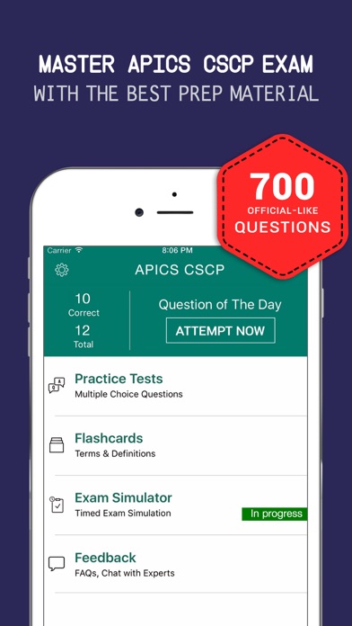 How to cancel & delete CSCP® Practice Exam Prep 2017 – Q&A Flashcard from iphone & ipad 1