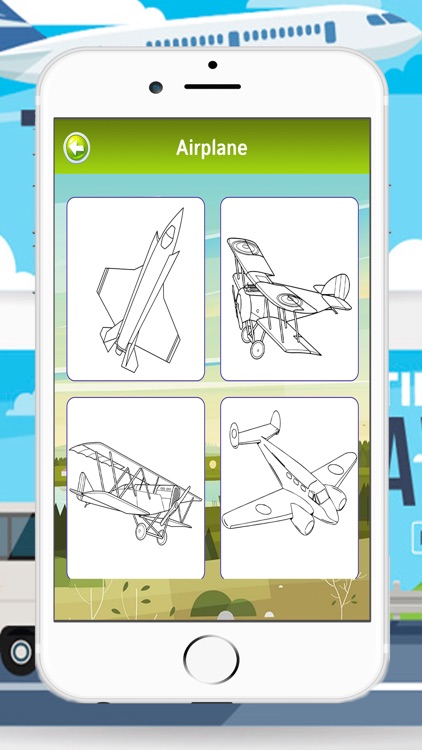 Vehicles Car Train Drawing Colouring For Kids screenshot-3