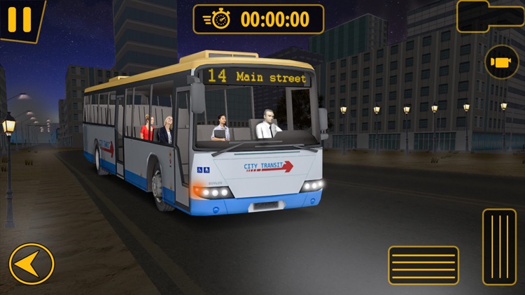 Real Urban City Passanger Bus Speed Driving