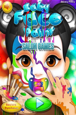 Baby Face Paint Salon Games - náhled