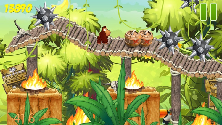 Banana Monkey Jungle Run Game 2- Gorilla Kong Lite