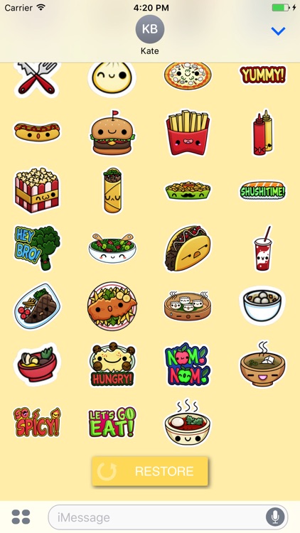 Nice Food Stickers