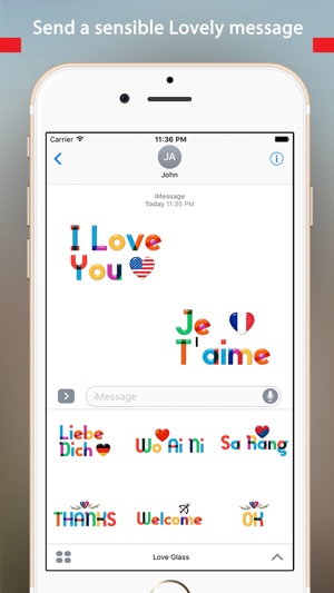 Lovely Colorful Glass Sensitive Word Stickers(圖3)-速報App