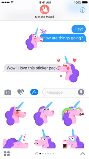 Moncho the Unicorn – Animated Stickers(圖4)-速報App