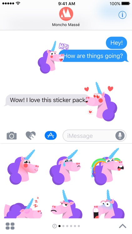 Moncho the Unicorn – Animated Stickers screenshot-3