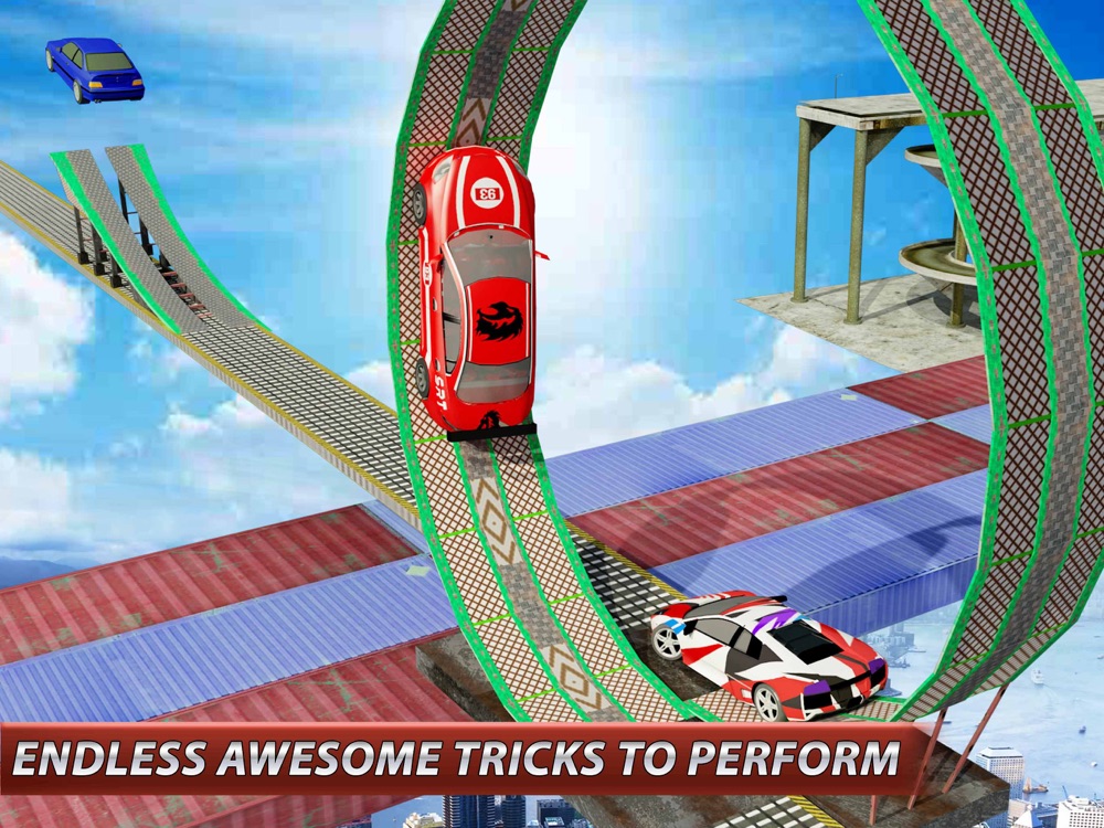 crazy stunt car impossible tracks