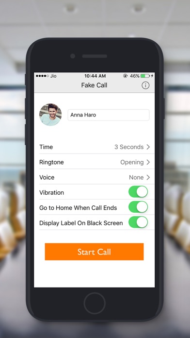 create a fake call app