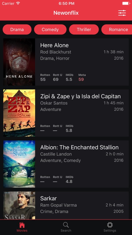 Newonflix streaming catalogue