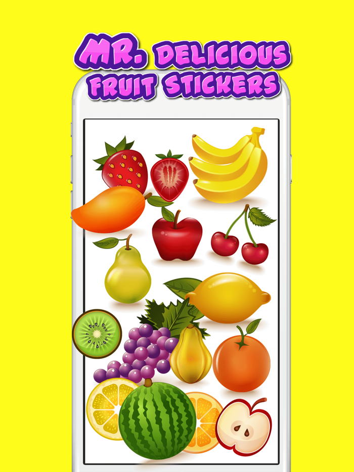 Mr. Delicious Fruit Stickers  Healthy Fruit