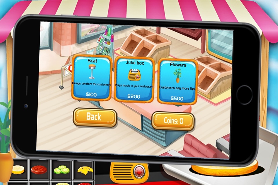 Cooking Burger Restaurant games maker humburger screenshot 2