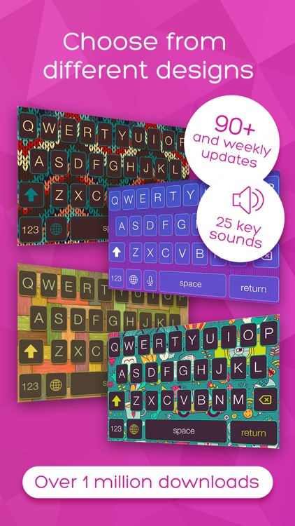 Keyboard Skins for iPhone - themes, fonts, GIFs