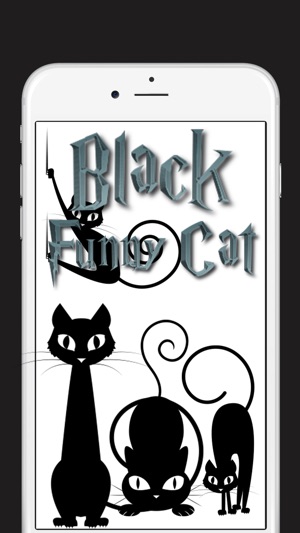 Black Funny Cat Stickers(圖1)-速報App