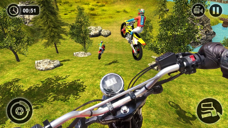 Uphill Offroad Motorbike Rider