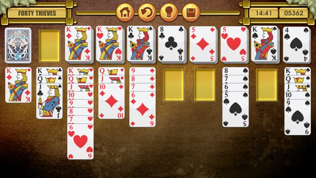 Forty Thieves Solitaire Hearts & Spades Patience(圖3)-速報App