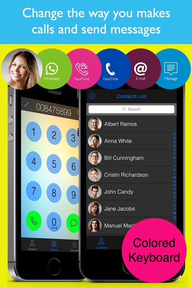 Colored Phonebook Simple screenshot 4