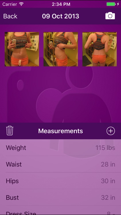 SnapTrack - Selfie body change progress tracking