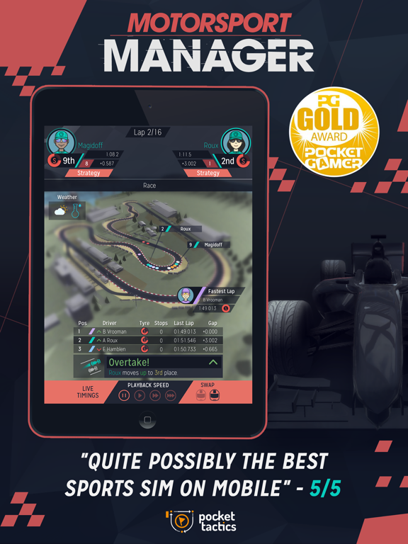 Motorsport Manager Mobile на iPad