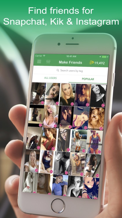 Make Friends - Find Stranger on Kik, Snapchat App