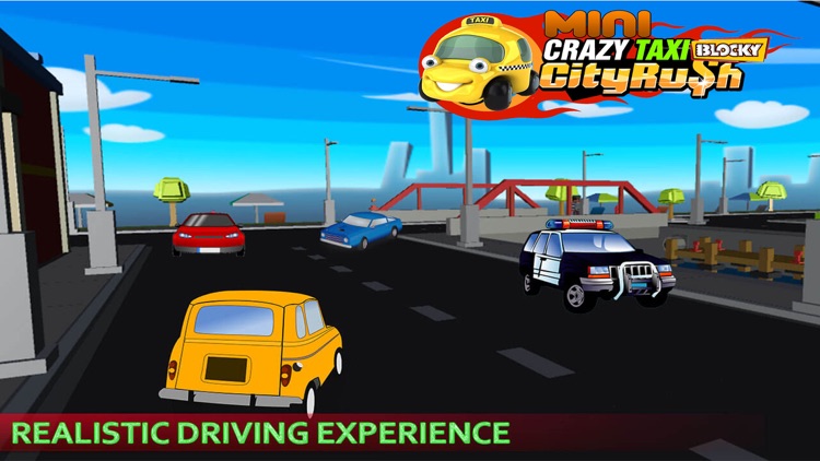 Mini Crazy Taxi Driver - Blocky Pixel City Rush