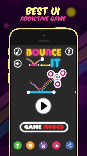 Fidget Spinner -  Tap to Bounce Simulator 2k17(圖2)-速報App