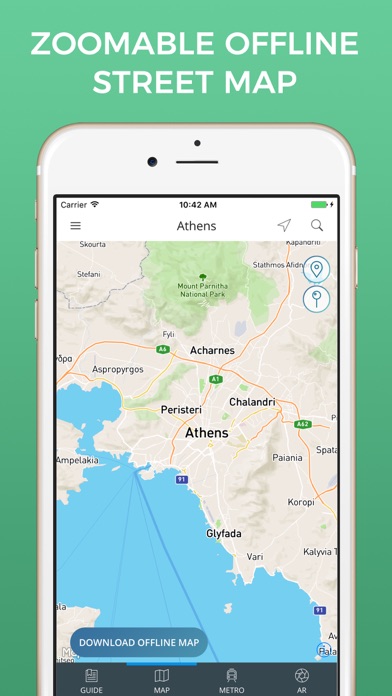 How to cancel & delete Athens Travel Guide with Offline Street Map from iphone & ipad 3