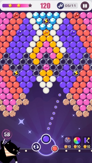 Bubble Shooter Cat - Eat The Fish Bubbles(圖2)-速報App