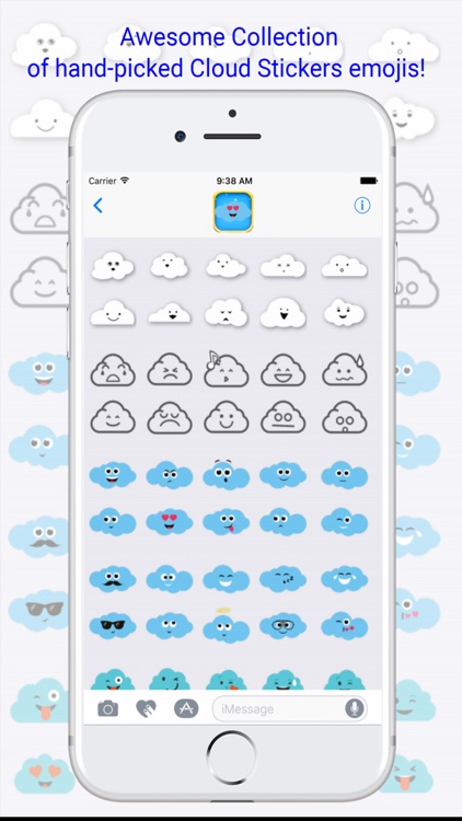 Cloud Stickers Emoji - Cloud Emojis Pack Keyboard