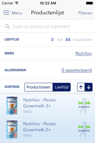 Nutricia Compendium screenshot 2