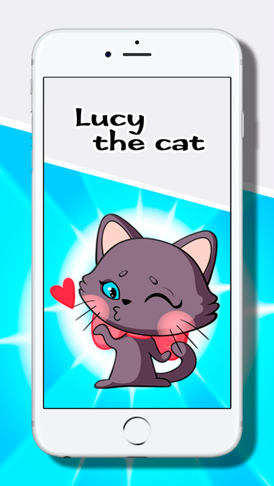 How to cancel & delete Lucy the Gorgeous Cat Stickers from iphone & ipad 1