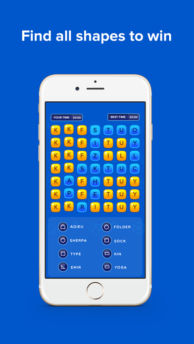 Pin Shape - word game puzzle fun brain challengeのおすすめ画像1