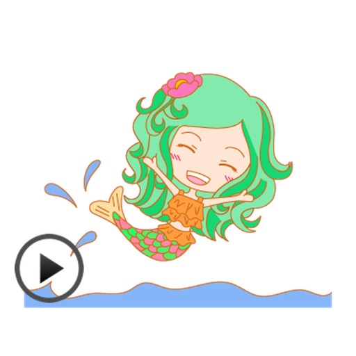 Pretty Mermaid Animated Sticker icon