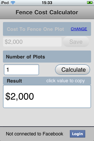 Fence Calc - náhled