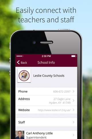 Leslie County School District screenshot 2