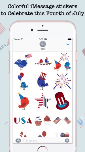 Animated 4th Of July Emojis For iMessage(圖1)-速報App