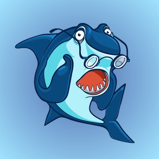 Angry Shark Stickers for iMessage icon