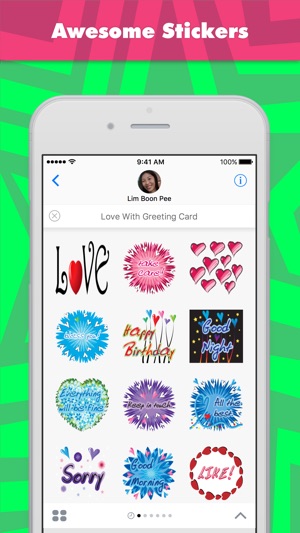 Love With Greeting Card stickers by wenp