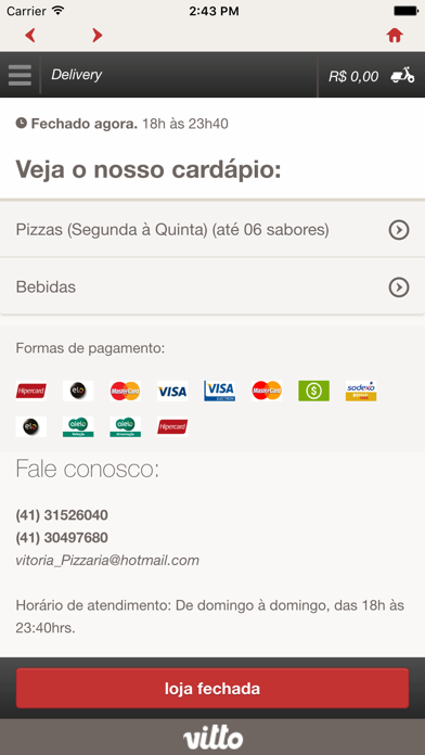 How to cancel & delete Pizzaria Vitória Tatuquara from iphone & ipad 3