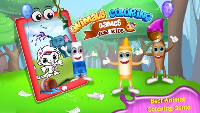 Animals Coloring Page Game - Jungle Dairy screenshot 3