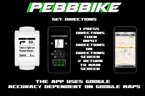 PebbBike-GPS Navigation and Speedometer for Pebble screenshot 4