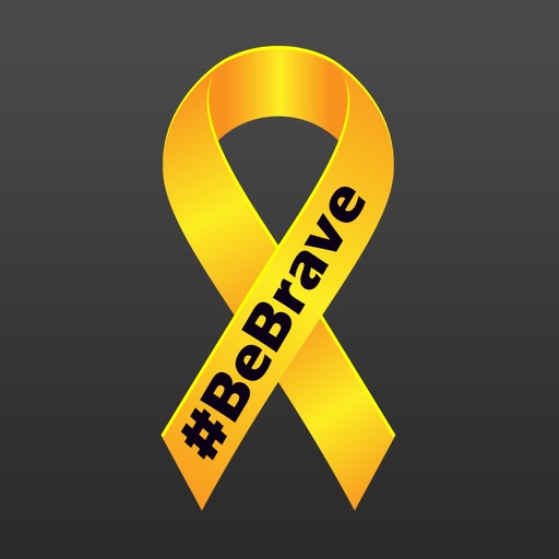 Be Brave Childhood Cancer Awareness Photo Frames icon