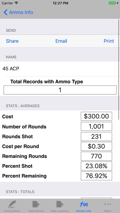Ammunition Inventory & Ammo Catalog Calculator