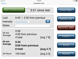 Screenshot 3 Labor and Contraction Timer iphone