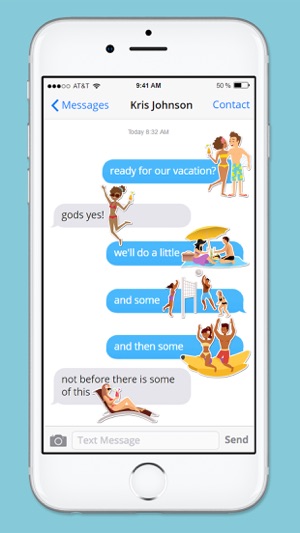 Beach Vacation Summer Fun & Friends Sticker Pack(圖2)-速報App