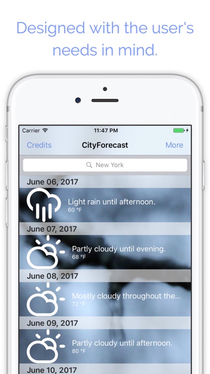 CityForecast - Weekly Weather Forecasts