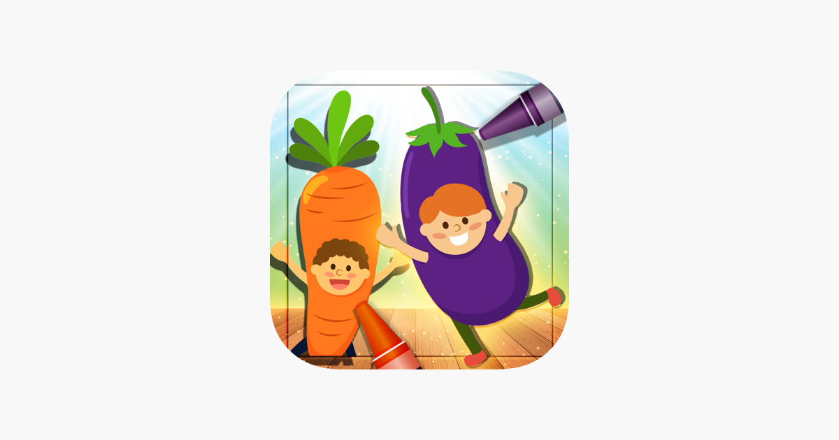 Vegetable Coloring Vocab ミニ 野菜 塗り絵 そして 英単語 をapp Storeで