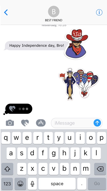 USA Independence Day Stickers